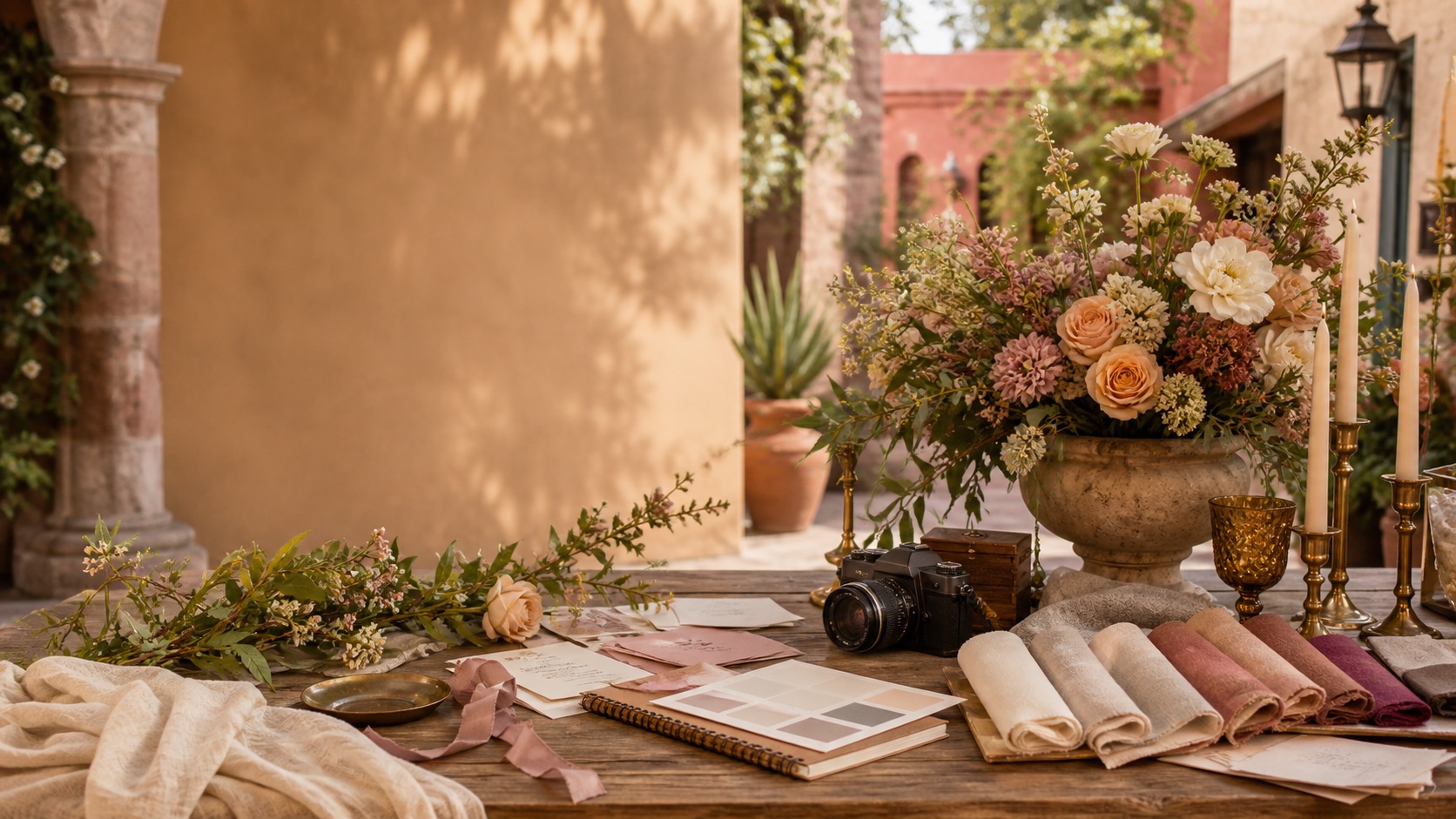 Wedding vendor details styled for a San Miguel celebration