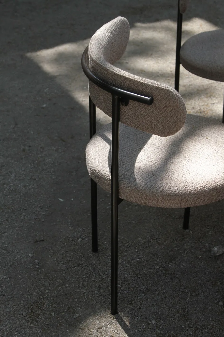 Detalle de silla escultórica para eventos