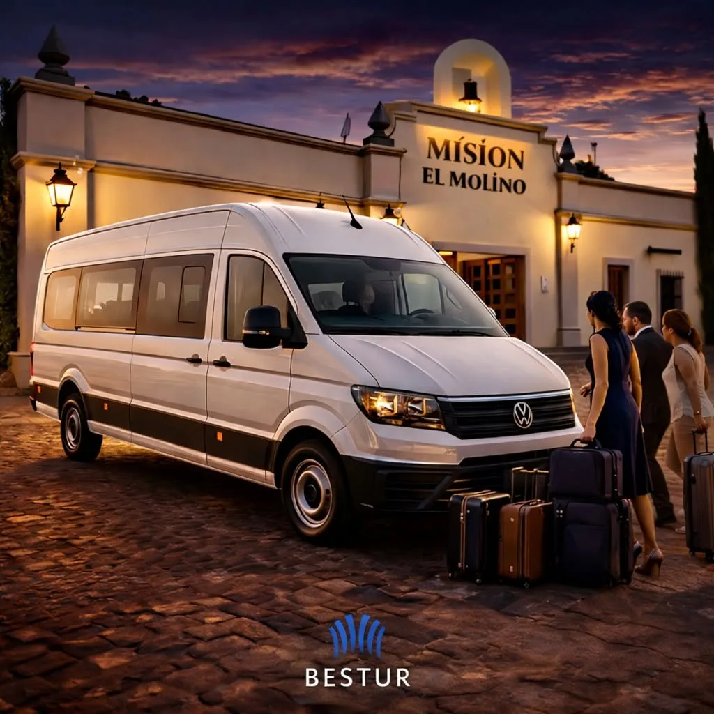 Van ejecutiva para transporte de boda